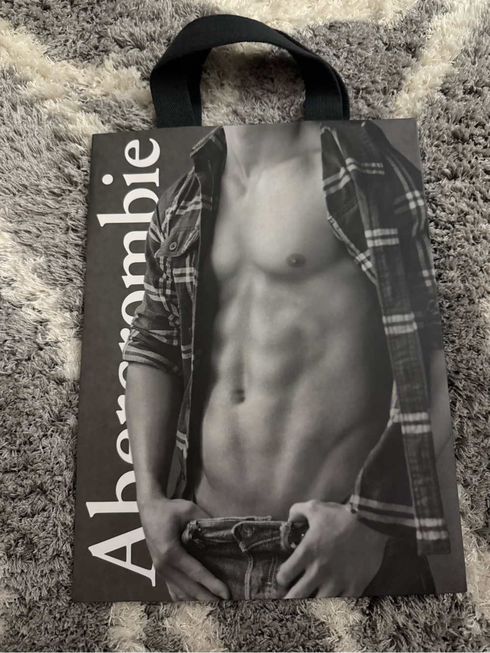 Abercrombie & Fitch Black & White Graphic Bag